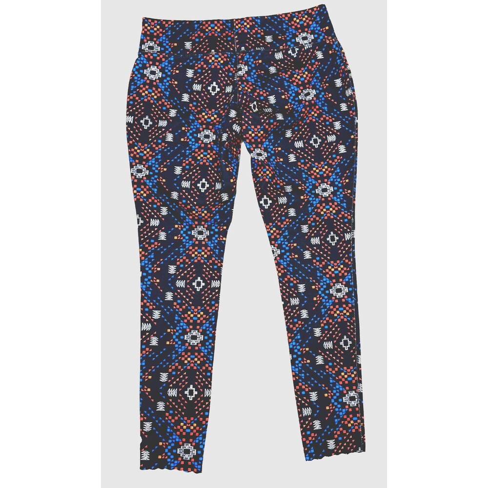 Mossimo Leggings Medium Southwestern Geometric Stretch Ankle Mid Rise Pilates